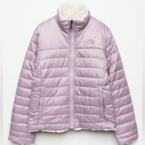 The North Face Mossbud Swirl Girls Jacket - Purple & Ivory